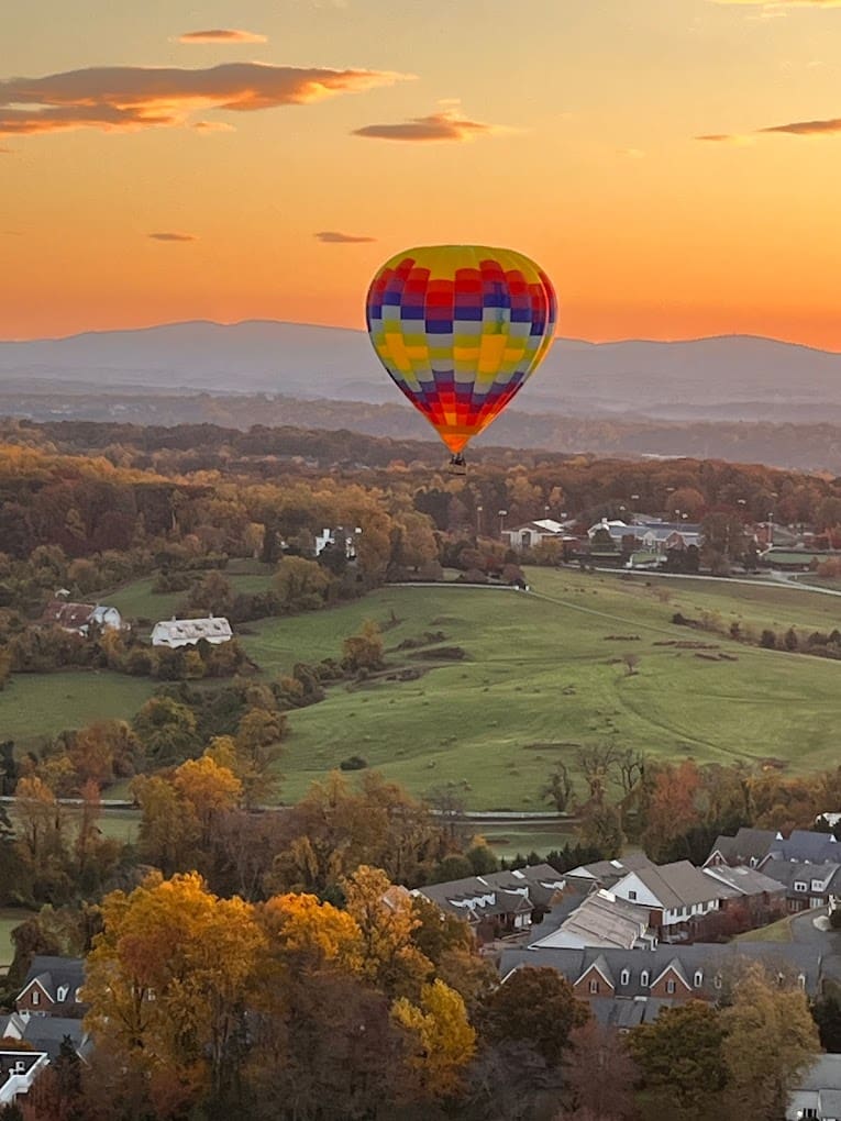 Hot Air Balloon Ride over Charlottesville
